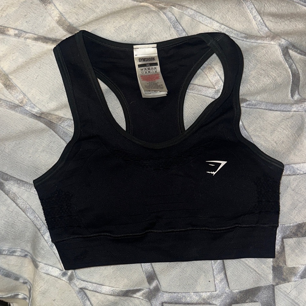 Gymshark Black Racerback Sports Bra